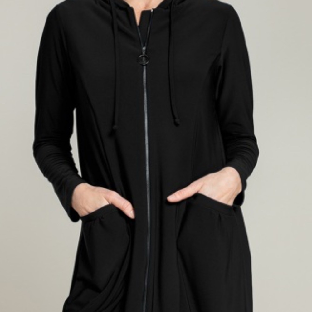 Sympli Spark Black Hooded Jacket